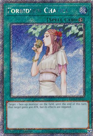 Image of Forbidden Chalice [RA04-EN137] Platinum Secret Rare