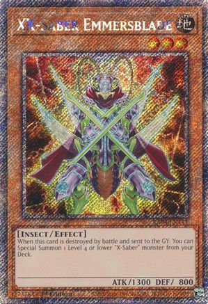 Image of XX-Saber Emmersblade [RA04-EN141] Platinum Secret Rare
