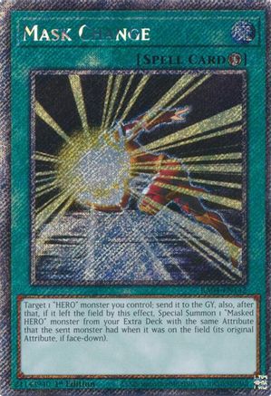 Image of Mask Change [RA04-EN142] Platinum Secret Rare