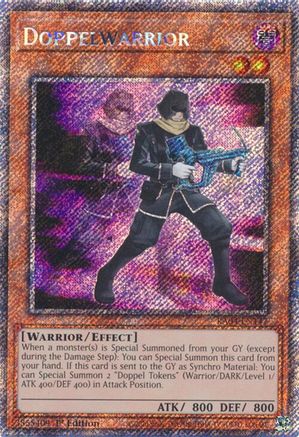Image of Doppelwarrior [RA04-EN147] Platinum Secret Rare