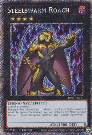 Image of Steelswarm Roach [RA04-EN151] Platinum Secret Rare