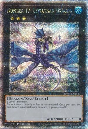 Image of Number 17: Leviathan Dragon [RA04-EN154] Quarter Century Secret Rare