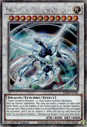 Image of Shooting Quasar Dragon [RA04-EN158] Platinum Secret Rare