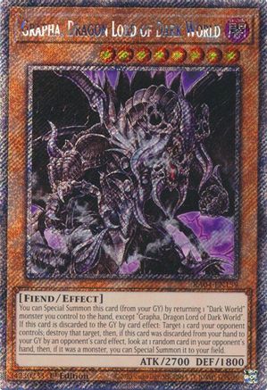 Image of Grapha, Dragon Lord of Dark World [RA04-EN159] Platinum Secret Rare
