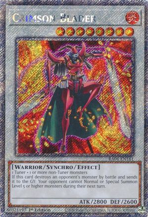 Image of Crimson Blader [RA04-EN161] Platinum Secret Rare