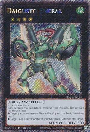 Image of Daigusto Emeral [RA04-EN163] Platinum Secret Rare
