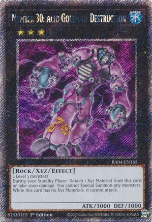 Image of Number 30: Acid Golem of Destruction [RA04-EN165] Platinum Secret Rare
