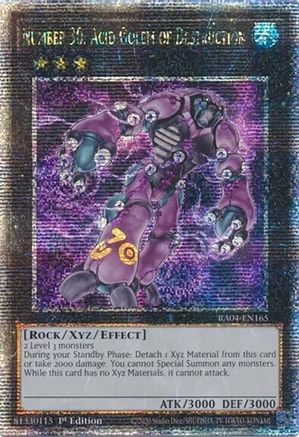 Image of Number 30: Acid Golem of Destruction [RA04-EN165] Quarter Century Secret Rare