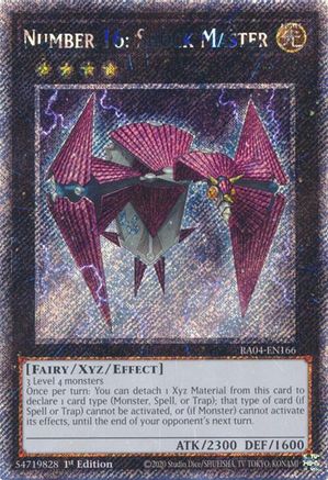 Image of Number 16: Shock Master [RA04-EN166] Platinum Secret Rare