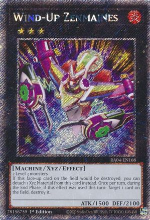 Image of Wind-Up Zenmaines [RA04-EN168] Platinum Secret Rare