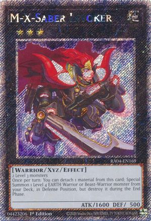 Image of M-X-Saber Invoker [RA04-EN169] Platinum Secret Rare
