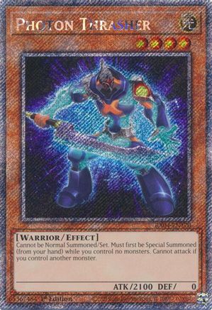 Image of Photon Thrasher [RA04-EN170] Platinum Secret Rare