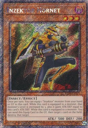 Image of Inzektor Hornet [RA04-EN171] Platinum Secret Rare