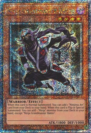Image of Ninja Grandmaster Hanzo [RA04-EN173] Quarter Century Secret Rare