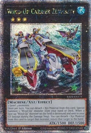 Image of Wind-Up Carrier Zenmaity [RA04-EN175] Quarter Century Secret Rare