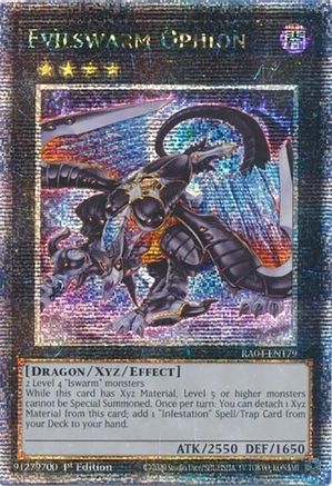 Image of Evilswarm Ophion [RA04-EN179] Quarter Century Secret Rare