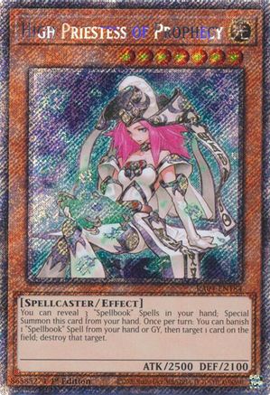 Image of High Priestess of Prophecy [RA04-EN184] Platinum Secret Rare