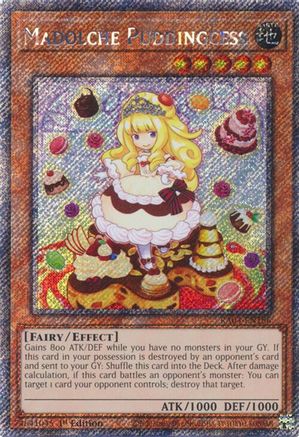 Image of Madolche Puddingcess [RA04-EN186] Platinum Secret Rare