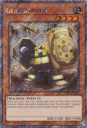 Image of Geargiarmor [RA04-EN187] Platinum Secret Rare