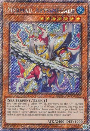 Image of Mermail Abyssmegalo [RA04-EN191] Platinum Secret Rare