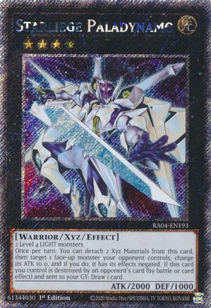 Image of Starliege Paladynamo [RA04-EN193] Platinum Secret Rare