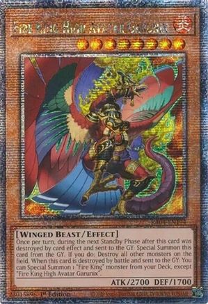 Image of Fire King High Avatar Garunix [RA04-EN194] Quarter Century Secret Rare