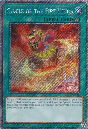 Image of Circle of the Fire Kings [RA04-EN195] Platinum Secret Rare