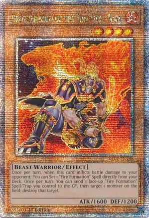 Image of Brotherhood of the Fire Fist - Bear [RA04-EN198] Quarter Century Secret Rare