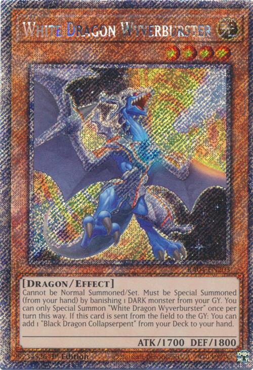 Image of White Dragon Wyverburster [RA04-EN203] Platinum Secret Rare