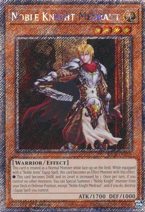 Image of Noble Knight Medraut [RA04-EN205] Platinum Secret Rare