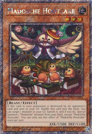 Image of Madolche Hootcake [RA04-EN206] Platinum Secret Rare