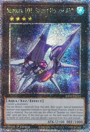 Image of Number 101: Silent Honor ARK [RA04-EN211] Quarter Century Secret Rare