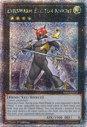 Image of Evilswarm Exciton Knight [RA04-EN212] Quarter Century Secret Rare