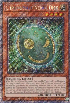 Image of Chronomaly Nebra Disk [RA04-EN213] Platinum Secret Rare