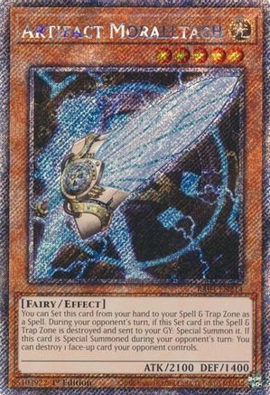 Image of Artifact Moralltach [RA04-EN214] Platinum Secret Rare