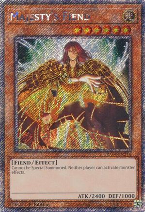Image of Majesty's Fiend [RA04-EN216] Platinum Secret Rare