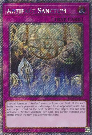 Image of Artifact Sanctum [RA04-EN217] Platinum Secret Rare