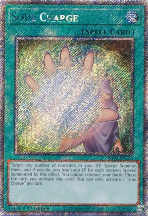 Image of Soul Charge [RA04-EN222] Platinum Secret Rare