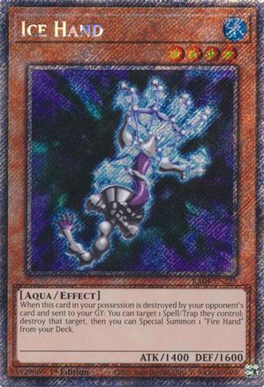 Image of Ice Hand [RA04-EN225] Platinum Secret Rare