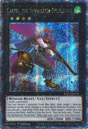 Image of Castel, the Skyblaster Musketeer [RA04-EN230] Quarter Century Secret Rare