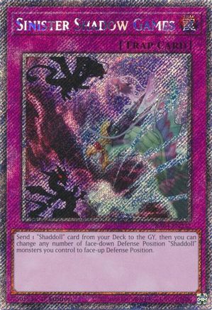 Image of Sinister Shadow Games [RA04-EN232] Platinum Secret Rare