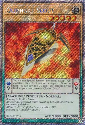 Image of Qliphort Scout [RA04-EN236] Platinum Secret Rare