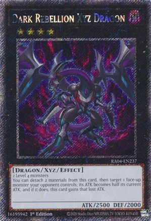 Image of Dark Rebellion Xyz Dragon [RA04-EN237] Platinum Secret Rare