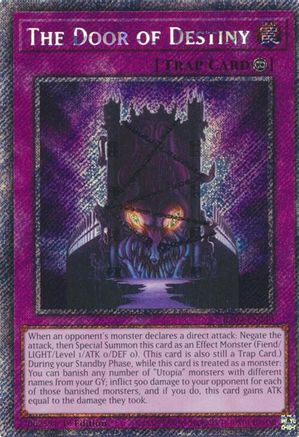 Image of The Door of Destiny [RA04-EN240] Platinum Secret Rare
