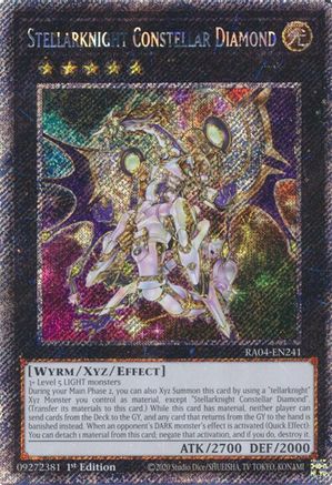Image of Stellarknight Constellar Diamond [RA04-EN241] Platinum Secret Rare