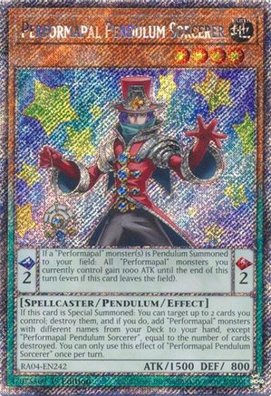 Image of Performapal Pendulum Sorcerer [RA04-EN242] Platinum Secret Rare