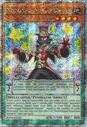 Image of Performapal Pendulum Sorcerer [RA04-EN242] Quarter Century Secret Rare