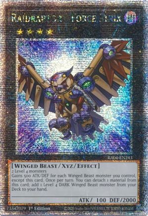 Image of Raidraptor - Force Strix [RA04-EN243] Quarter Century Secret Rare