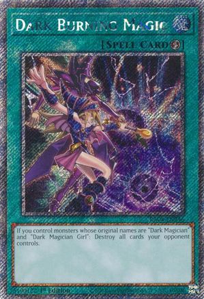 Image of Dark Burning Magic [RA04-EN246] Platinum Secret Rare