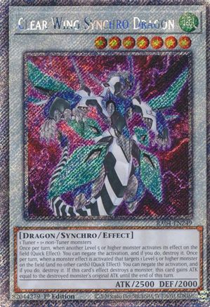 Image of Clear Wing Synchro Dragon [RA04-EN249] Platinum Secret Rare